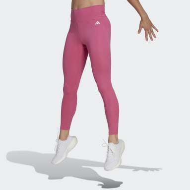 Women Gym & Training Pink Training Essentials High-Waisted 7/8 Leggings