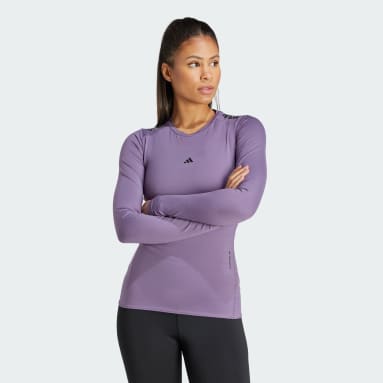 Purple Clima T Shirts adidas IN