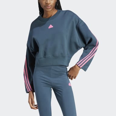 Women Sportswear Turquoise Future Icons 3-Stripes Sweatshirt