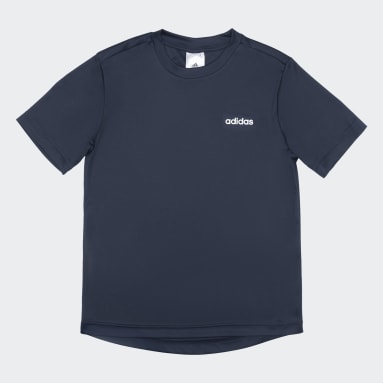 Girls Training Blue Logo Tee