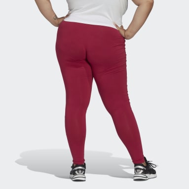 Women's Originals Red Adicolor Essentials Tights (Plus Size)