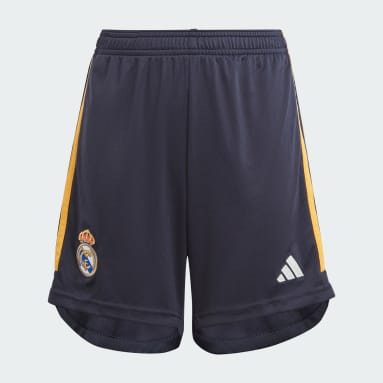Calções Alternativos 23/24 do Real Madrid — Criança Azul Criança Futebol