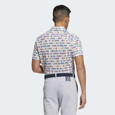 Men Golf White AEROREADY Graphic Polo Shirt