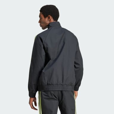 ADIDAS MENS SPORTS WOVEN JACKET SPTID BR3381 BLACK SIZE S look on the back!