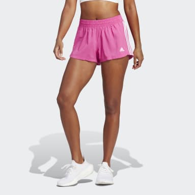 Short Pacer 3-Stripes Woven Rose Femmes Training Et Fitness