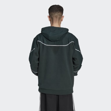 Sweat-shirt à capuche polaire Essentials Reflect in the Dark Vert Hommes Sportswear