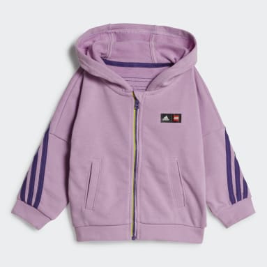 Conjunto chaqueta y pantalón adidas x Classic LEGO® Violeta Niño Sportswear