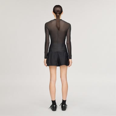 Y-3 MESH FITTED LONGSLEEVE