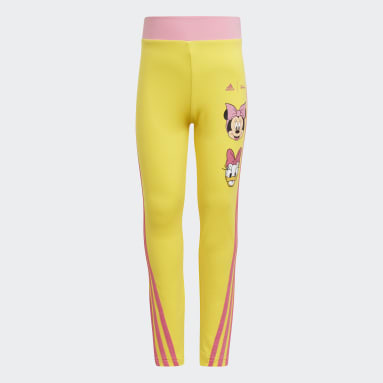 Mädchen Sportswear adidas x Disney Daisy Duck Tight Gelb