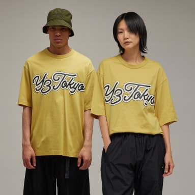 T-shirt graphisme manches courtes Y-3 jaune Y-3