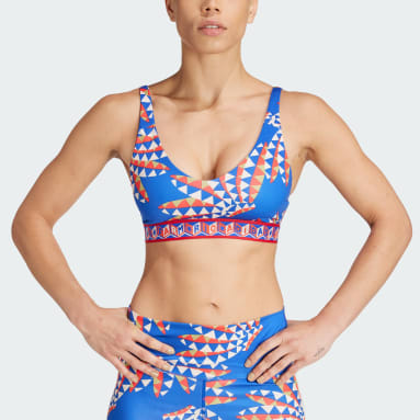 Buy Adidas By Stella McCartney Zebra-print Low-impact Sports Bra - Black At  40% Off