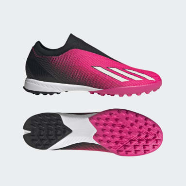 Football Pink X Speedportal.3 Laceless Turf Boots