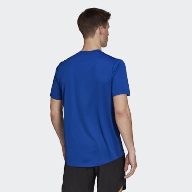 ผู้ชาย เทรนนิง สีน้ำเงิน เสื้อยืด AEROREADY Designed To Move Sport