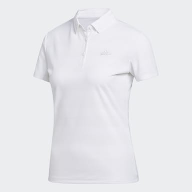 Women Golf White Polo Shirt