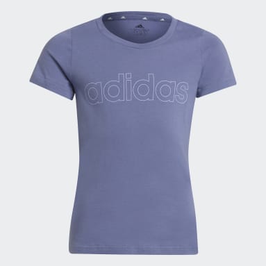 Dievčatá Sportswear fialová Tričko adidas Essentials