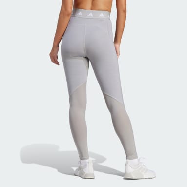 Women Gym & Training Grey Techfit Stash Pocket Full-Length Leggings
