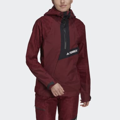 Terrex Techrock RAIN.RDY Anorakk Burgendur