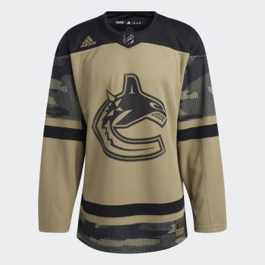 Men Hockey Green Canucks Camo Jersey