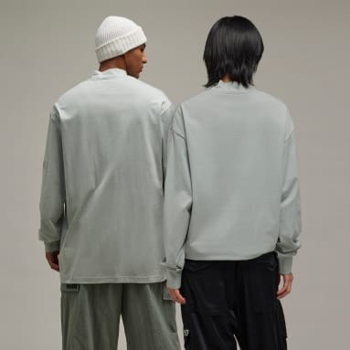 T-shirt col cheminée Y-3 gris Y-3