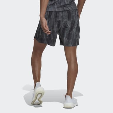 Men Training Black Workout Spray Dye Shorts