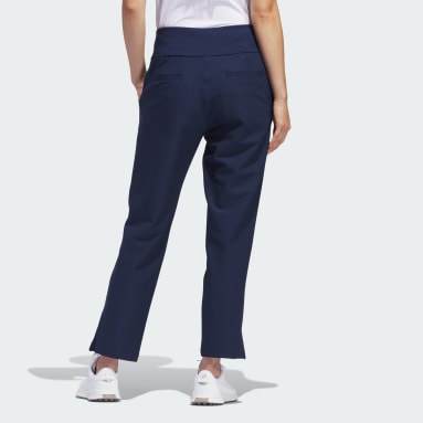 Women Golf Blue Ultimate365 Solid Ankle Pants