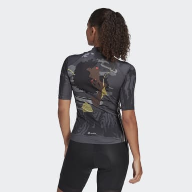Maillot - Remera de Ciclismo Manga Corta The Thebe Magugu Gris Mujer Ciclismo