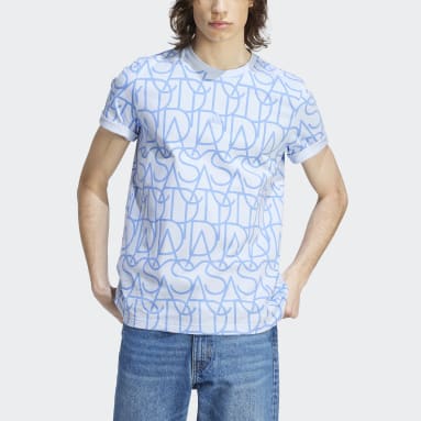 Camiseta Script Azul Hombre Sportswear
