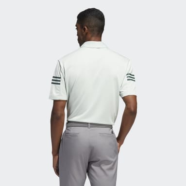 Camiseta Polo 3 Rayas Verde Hombre Golf