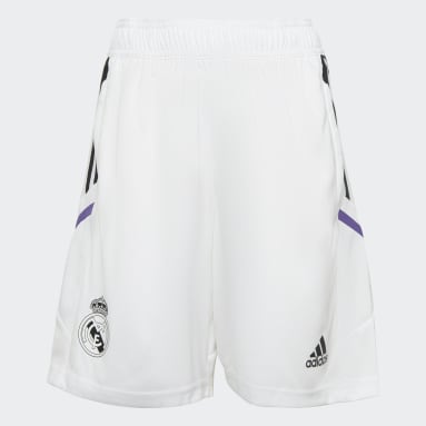 Kids Football White Real Madrid Condivo 22 Training Shorts