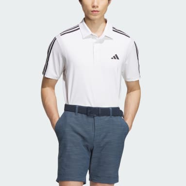 Men Golf HEAT.RDY 3-Stripe Short Sleeve Polo Shirt