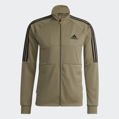 Men Football Green AEROREADY Sereno Cut 3-Stripes Slim Track Jacket
