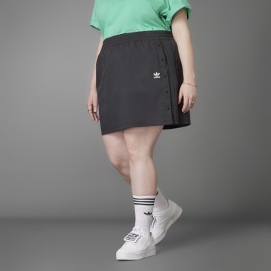 Women Originals Black Always Original Snap-Button Skirt (Plus Size)