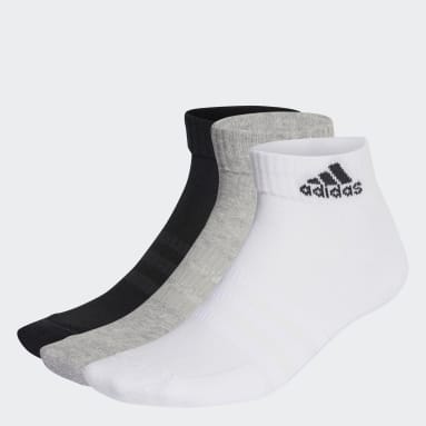 Cushioned Sportswear Ankle Socks 3 Pairs Szary