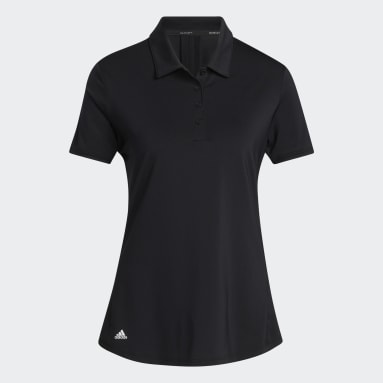 Women Golf Black Ultimate365 Solid Golf Polo Shirt