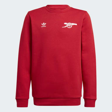 Sweat-shirt ras-du-cou Trèfle Arsenal Essentials Rouge Enfants Originals