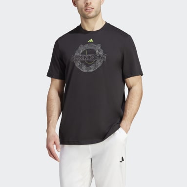 Camiseta AEROREADY Tennis Graphic Negro Hombre Tenis