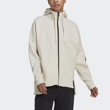 Frauen Sportswear Mission Victory Loose Fit Kapuzenjacke Beige