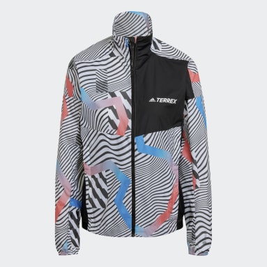 Frauen TERREX TERREX Trail Running Printed Windjacke Weiß