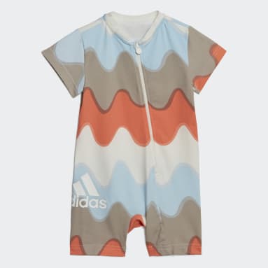 Meisjes Sportswear wit Marimekko Allover Print Katoenen Bodysuit