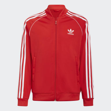 erección Anguila Lijadoras Chaquetas de chándal - Rojo | adidas España