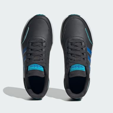 Kids Running Grey VS Switch 3 Lifestyle Running Lace Shoes
