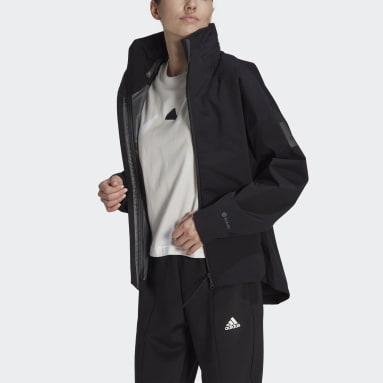 Women Outdoor Black 마이쉘터 레인레디 재킷