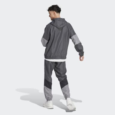 Männer Sportswear Colorblock Trainingsanzug Grau
