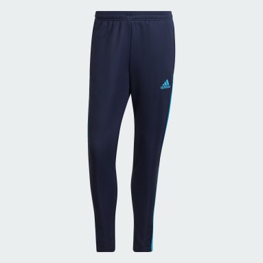 Calças Tiro Essentials Azul Homem Futebol