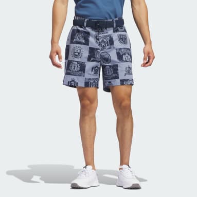 Men Golf Blue Go-To Printed Shorts