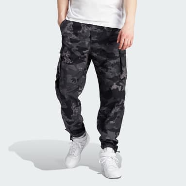 Pantalon cargo graphique imprimé camouflage Gris Hommes Originals