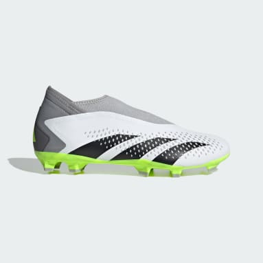 Soccer White Predator Accuracy.3 Laceless Firm Ground Cleats