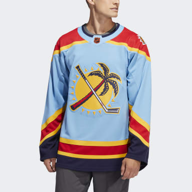 adidas Canucks Authentic Reverse Retro Wordmark Jersey - Blue