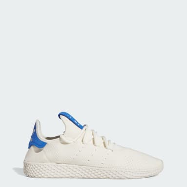 Adidas x Pharrell Williams Men's Hu Race Tennis Sneaker, White