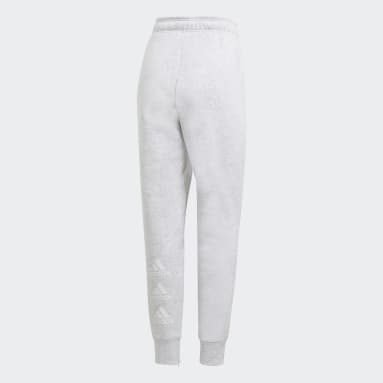 Pantalón Stacked Logo Fleece Gris Mujer Sportswear